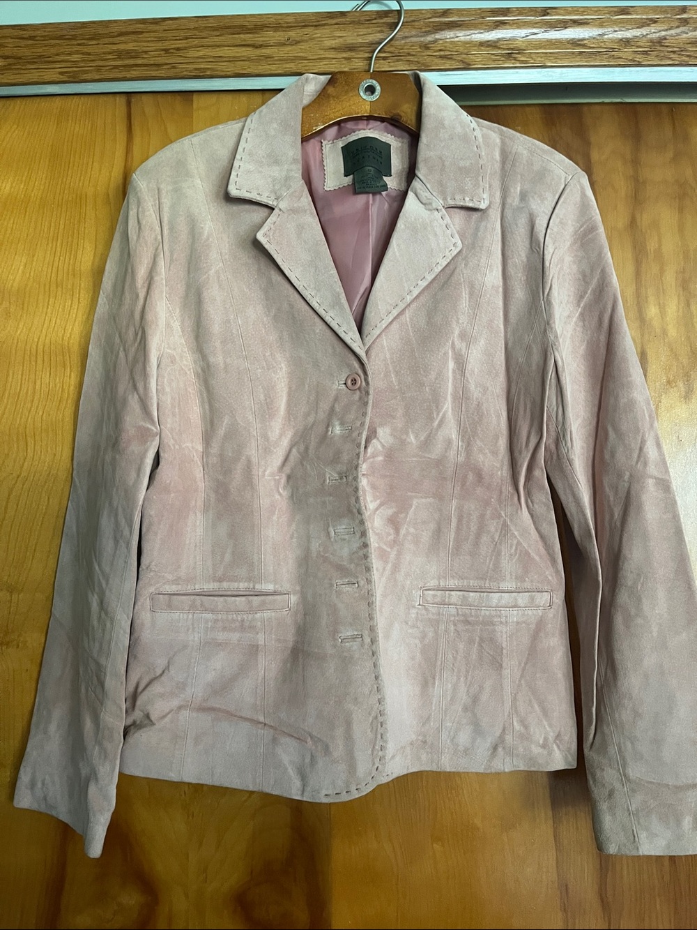 JohnPaulRichard Dusty Pink Suede Women's Blazer